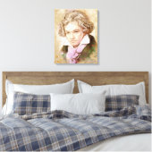 Beethoven sur toile - Style aquarelle (Insitu(Chambre))