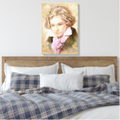 Beethoven sur toile - Style aquarelle (Insitu(Chambre))
