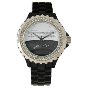 Beethoven Symfonie #9 (zwart) Horloge