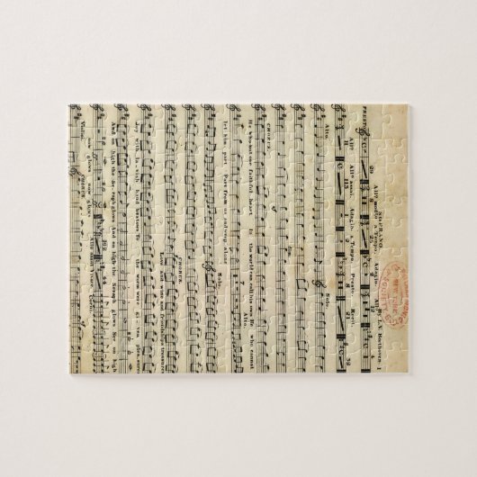 Beethoven Symfonie nr. 9 Puzzle Legpuzzel (Horizontaal)