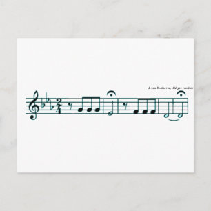 Beethoven Symphony nr. 5 Briefkaart