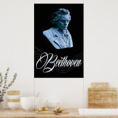 Beethoven van Moonlight 36 x 24 Poster (Keuken)