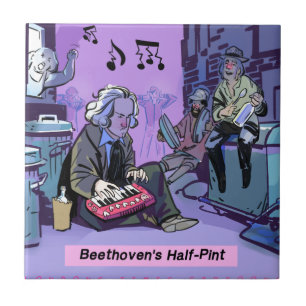Beethovens Halve Pint Grappig Cadeau Tegeltje