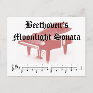 beethovens moonlight sonata giften briefkaart