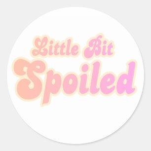 Beetje verwend ronde sticker