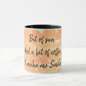 Beetje zon en koffie mok (Midden)