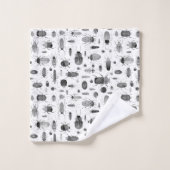 Beetle noir et blanc (Gant de toilette)