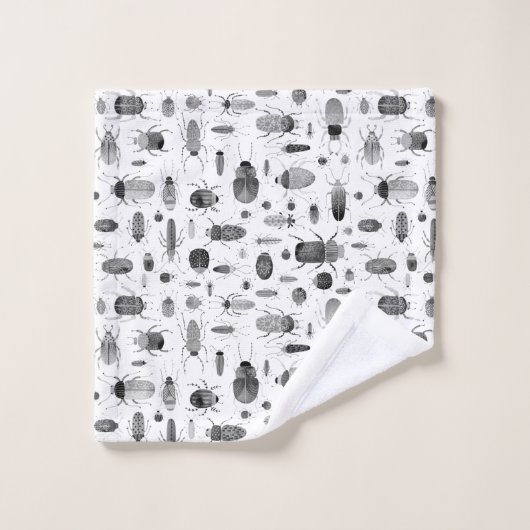 Beetle noir et blanc (Gant de toilette)