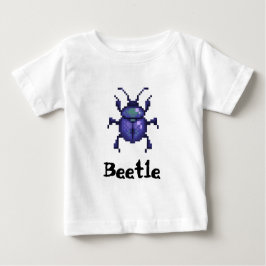 Beetle purple pixel art