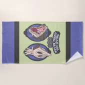 Beetlejuice | De Maitlands "Vertrouw de levenden n Strandlaken (Voorkant)