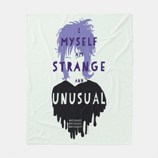 Beetlejuice | Lydia "Strange and Unusual" Graphic Fleece Deken (Voorkant)