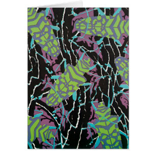 Beetles de pochoir Art Déco vintage dans le jardin