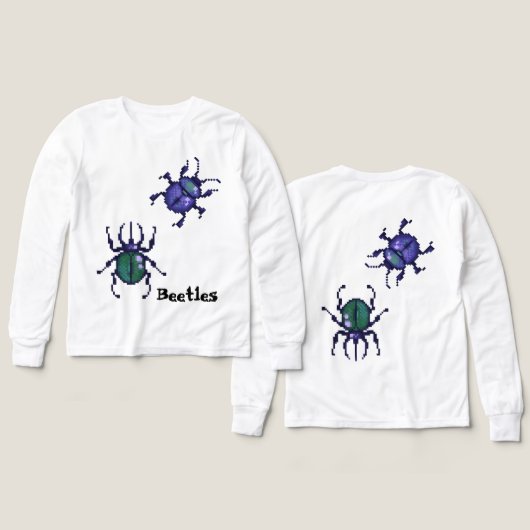 Beetles pixel art (Voorkant /achterkant)