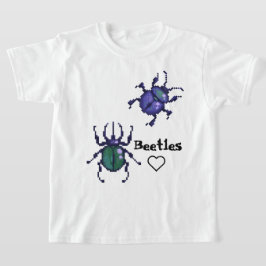 Beetles pixel art t-shirt