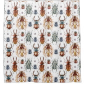 Beetles rideau de douche multicolore (Devant)