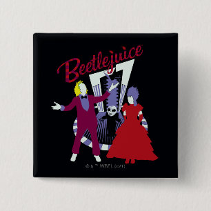 Beetlesap   Beetlesap en Lydia Weddenschap Vierkante Button 5,1 Cm
