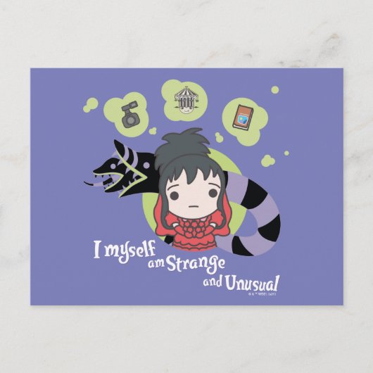 Beetlesap | Chibi Lydia "Strange and Unusual" Briefkaart (Voorkant)