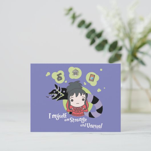 Beetlesap | Chibi Lydia "Strange and Unusual" Briefkaart (Staand voorkant)
