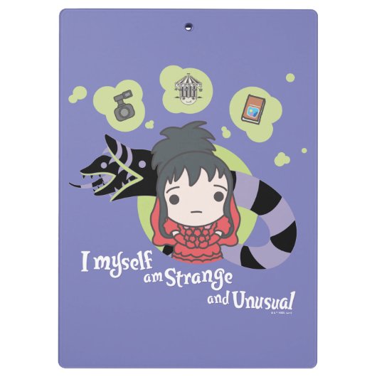 Beetlesap | Chibi Lydia "Strange and Unusual" Klembord (Achterkant)