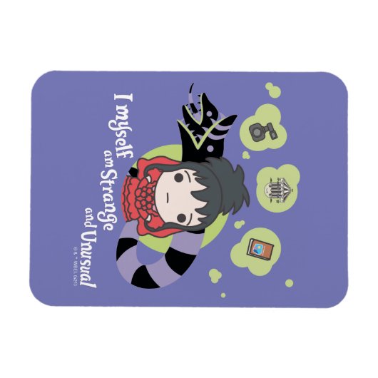 Beetlesap | Chibi Lydia "Strange and Unusual" Magneet (Horizontaal)