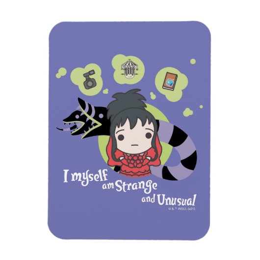Beetlesap | Chibi Lydia "Strange and Unusual" Magneet (Verticaal)