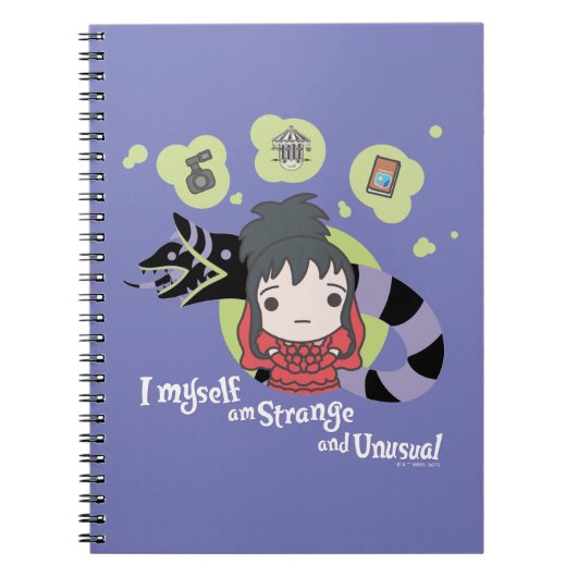 Beetlesap | Chibi Lydia "Strange and Unusual" Notitieboek (Voorkant)