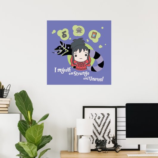 Beetlesap | Chibi Lydia "Strange and Unusual" Poster (Thuiskantoor)