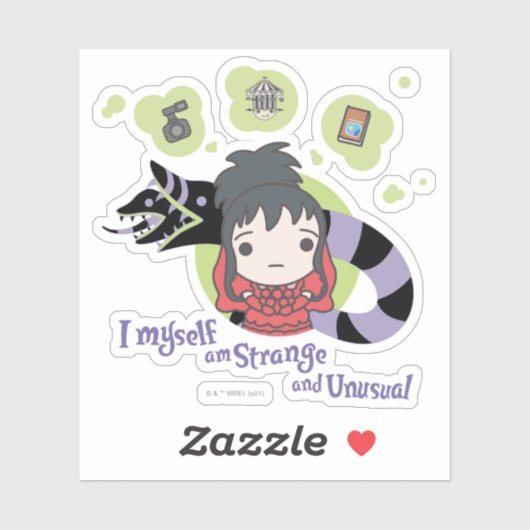 Beetlesap | Chibi Lydia "Strange and Unusual" Sticker (Vel)
