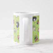 Beetlesap | Cute Chibi Toss Pattern Extra Grote Beker (Achterkant)