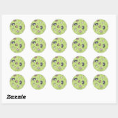 Beetlesap | Cute Chibi Toss Pattern Ronde Sticker (Vel)
