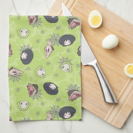 Beetlesap | Cute Chibi Toss Pattern Theedoek (Quarter Fold)