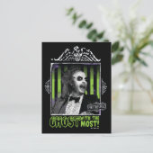 Beetlesap | "Ghost with the most"-portret Briefkaart (Staand voorkant)