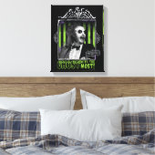 Beetlesap | "Ghost with the most"-portret Canvas Afdruk (Insitu (Slaapkamer))