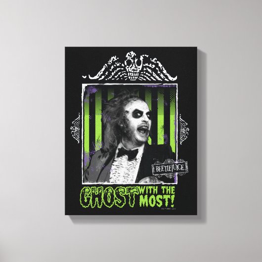 Beetlesap | "Ghost with the most"-portret Canvas Afdruk (Voorkant)