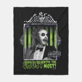 Beetlesap | "Ghost with the most"-portret Fleece Deken (Voorkant)