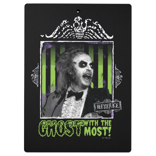 Beetlesap | "Ghost with the most"-portret Klembord (Achterkant)