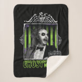 Beetlesap | "Ghost with the most"-portret Sherpa Deken (Voorkant)