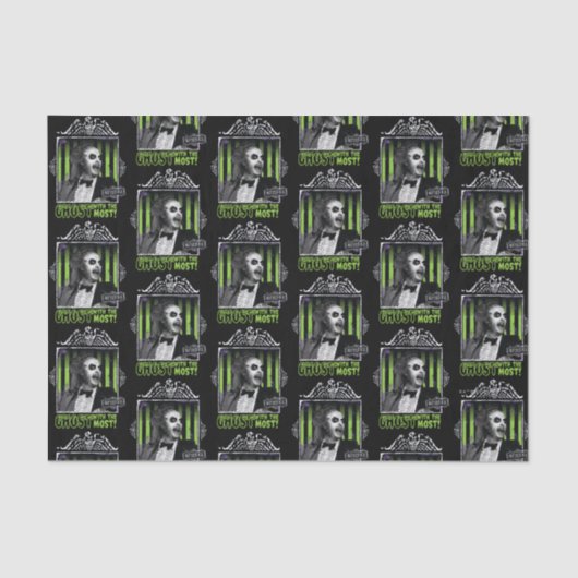 Beetlesap | "Ghost with the most"-portret Tissuepapier (Voorkant)