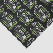 Beetlesap | "Ghost with the most"-portret Tissuepapier (Detail)