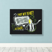 Beetlesap | "Ghost with the most"-selectiekader Canvas Afdruk (Insitu (Houten vloer))