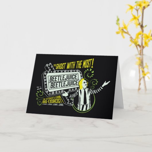 Beetlesap | "Ghost with the most"-selectiekader Kaart (Gele Bloem)