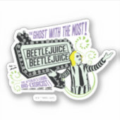 Beetlesap | "Ghost with the most"-selectiekader Sticker (Voorkant)