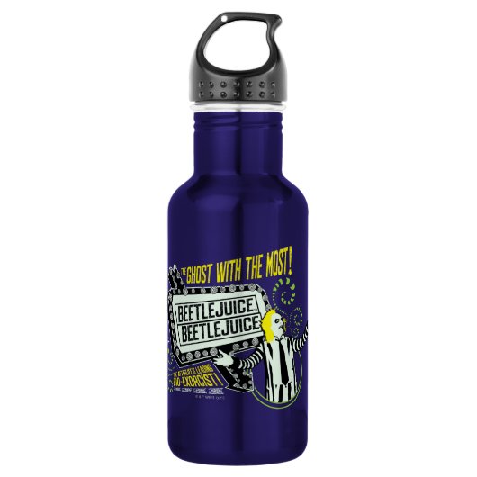 Beetlesap | "Ghost with the most"-selectiekader Waterfles (Voorkant)