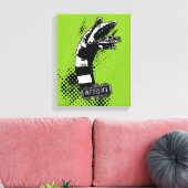 Beetlesap | Illustratie zandworm Canvas Afdruk (Insitu (Woonkamer))