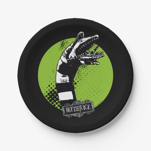 Beetlesap | Illustratie zandworm Papieren Bordje (Voorkant)