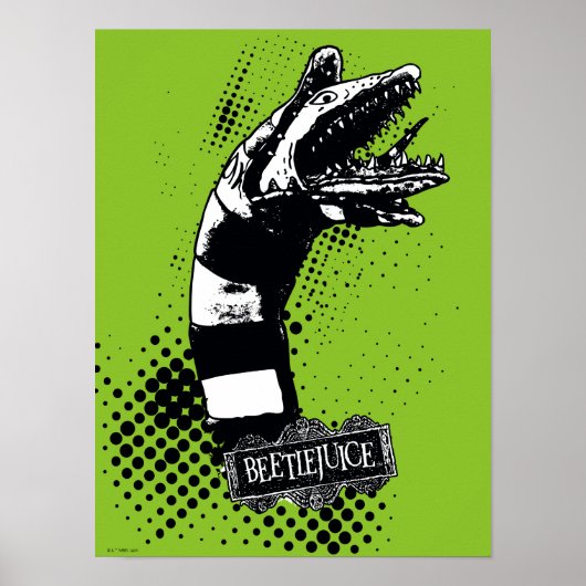 Beetlesap | Illustratie zandworm Poster (Voorkant)