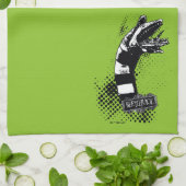 Beetlesap | Illustratie zandworm Theedoek (Gevouwen)