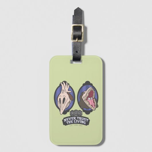 Beetlesap | Maitlands "Vertrouw nooit op het leven Bagagelabel (Voorkant (verticaal))