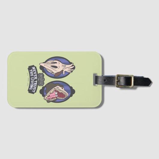 Beetlesap | Maitlands "Vertrouw nooit op het leven Bagagelabel (Voorkant (horizontaal))