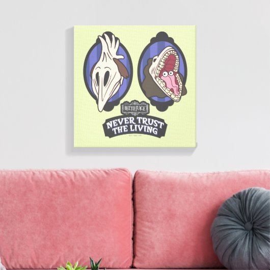 Beetlesap | Maitlands "Vertrouw nooit op het leven Canvas Afdruk (Insitu (Woonkamer))